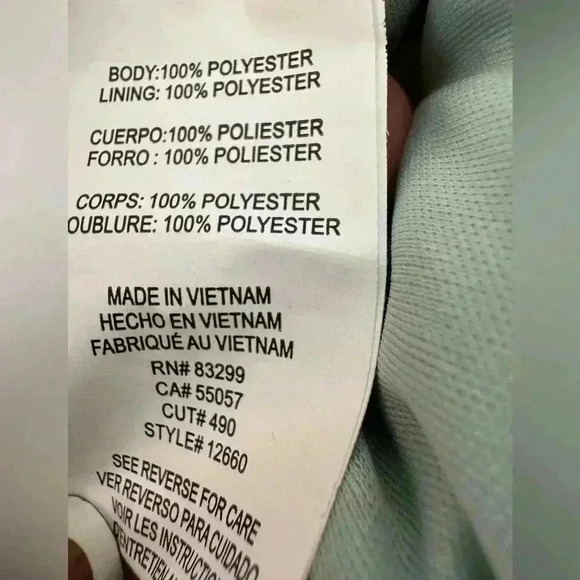 Jump Apparel Glitter Square Neck Ruched Long Sleeve W/ Ties At Hemline Dress M - Picture 9 of 10